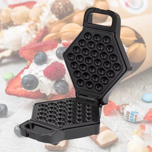 Otthoni Lisztből készült Bubble Waffle szet gofrisütővel