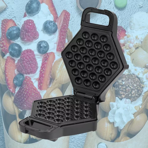 Kućni bezglutenski Bubble Waffle set s aparatom za vafle