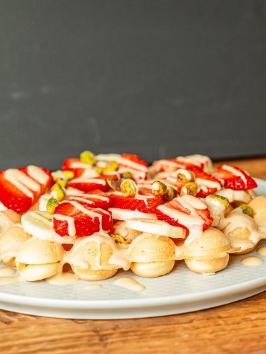 Lisztből készült buborék gofri