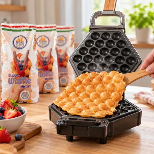Bubble Waffle napravljena od brašna