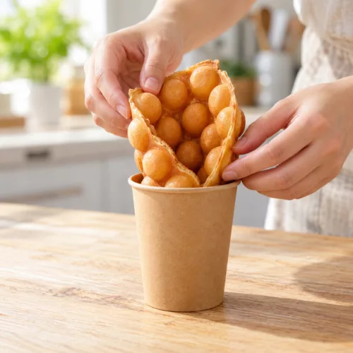 Bubble Waffle napravljena od brašna