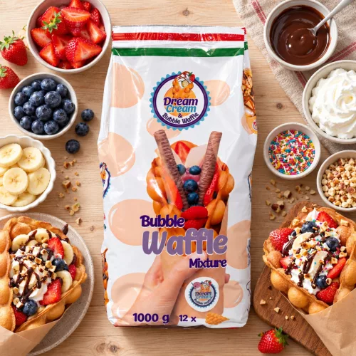 Bubble Waffle napravljena od brašna