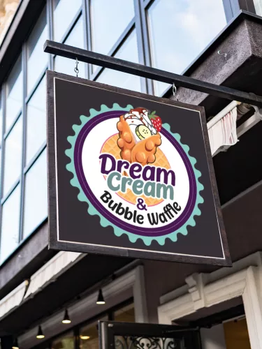 Samolepiaca nálepka Dream Cream V1 - 30 cm