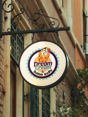 Samolepiaca nálepka Dream Cream V1 - 30 cm