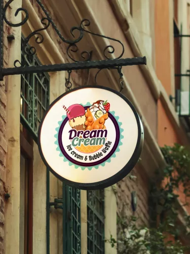 Dream Cream öntapadó matrica V2 - 30cm