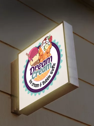 Dream Cream öntapadó matrica V2 - 30cm