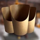 Buborék gofris pohár, 25db/csom, 320 ml, barna