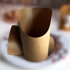 Buborék gofris pohár, 25db/csom, 320 ml, barna